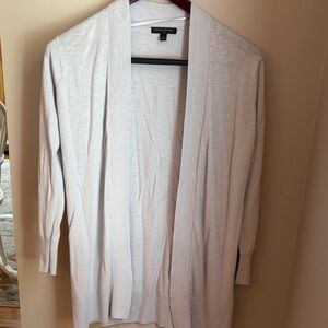 Banana Republic Light Gray Open Cardigan